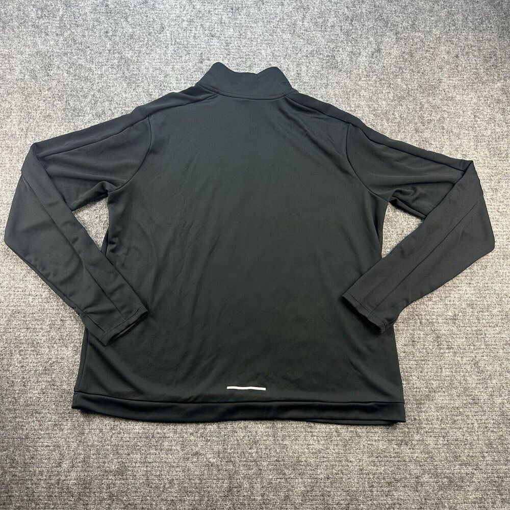 Nike Running Top Men Black Extra Large Long Sleeve Reflective Quarter Zip DriFit - Picture 8 of 14